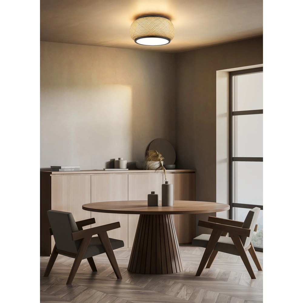 Lampe de plafond Bambora avec du bambou Ø 38 cm Globo 9007371575794