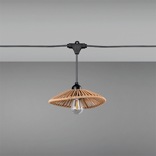 Lampes à guirlande Chain noir avec brun 600 cm Trio 4017807697612