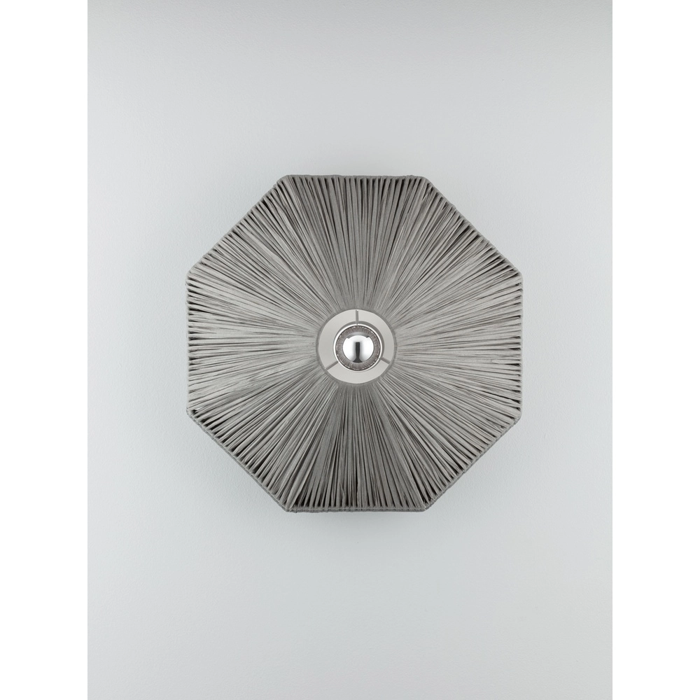 Lampe murale Elvio gris Ø 45cm Lyora 5212017493897