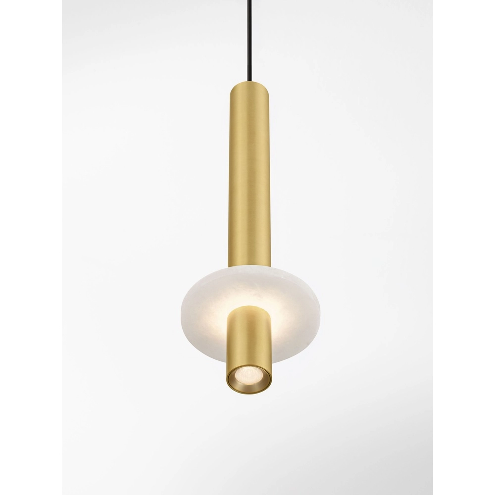 Lampe pendante de conception Noemi or avec blanc Ø 11cm Lyora 5212063503304