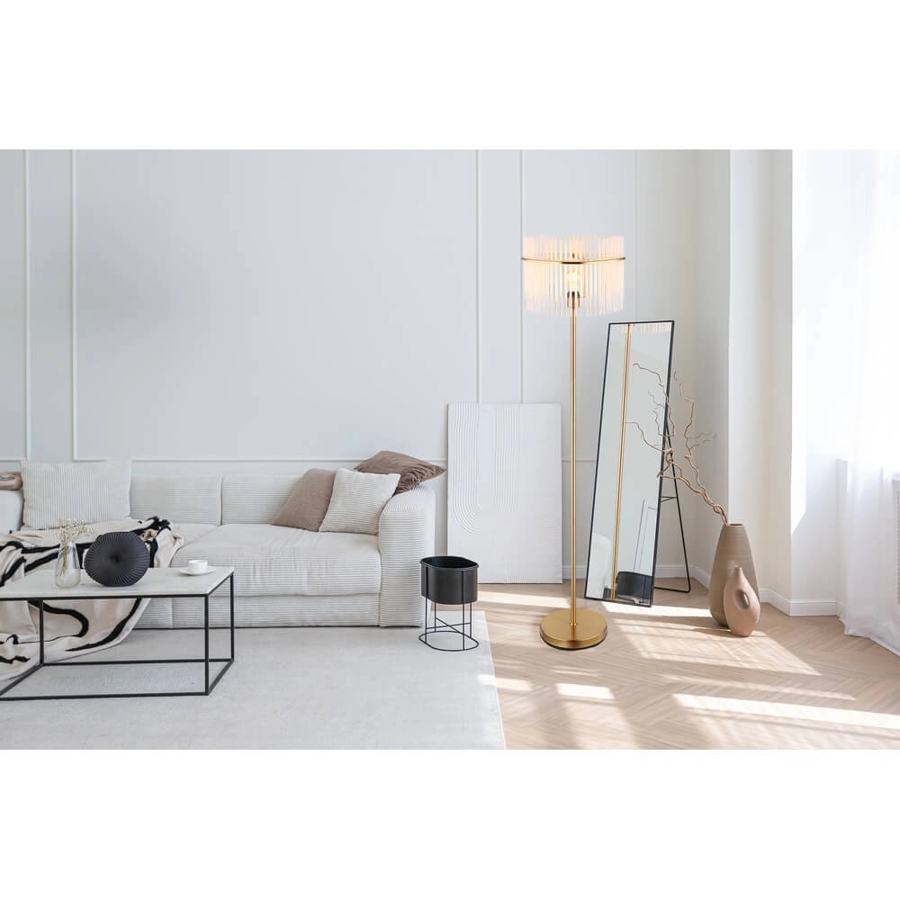 Lampadaire doré Gorley avec verre Ø 38cm Globo 9007371446810