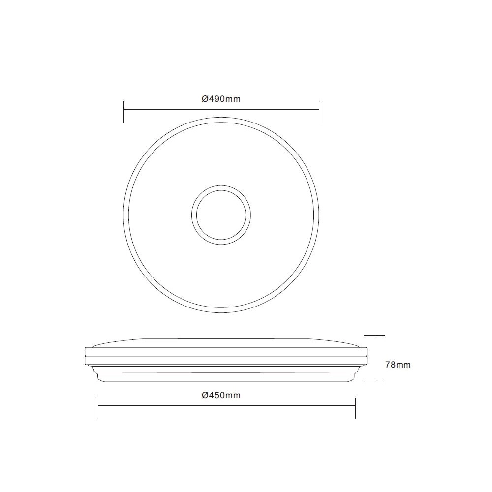 Lampe de plafond Rena Blanc Globo 9007371379408