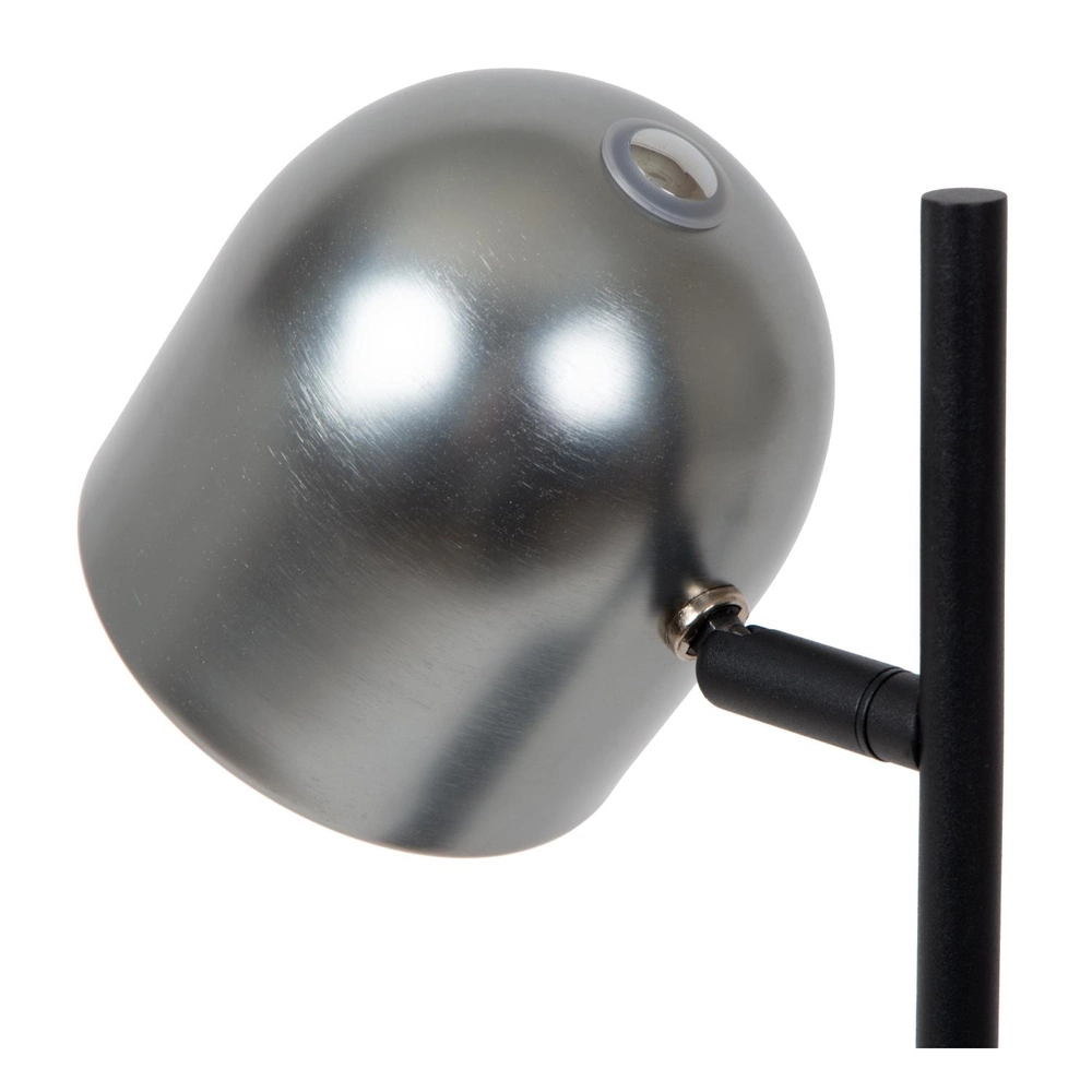 Lampe de table rechargeable Skanska Rech Gris métallique Lucide 5411212032126