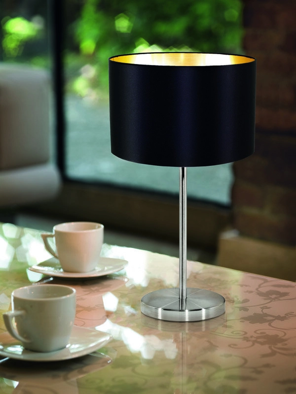 Lampe de table Maserlo Or noir Eglo 9002759316273