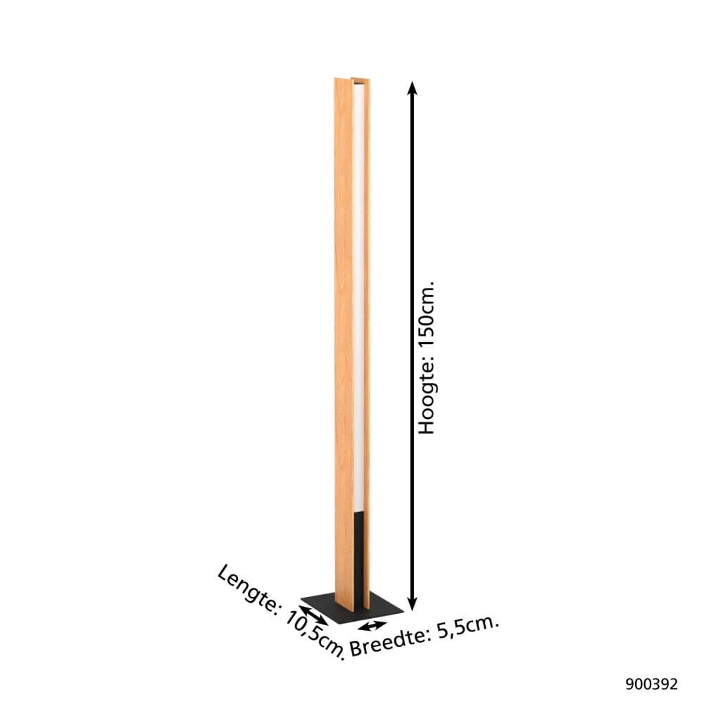 Lampadaire en bois Anchorena-Z 150 cm Eglo 9008606243709