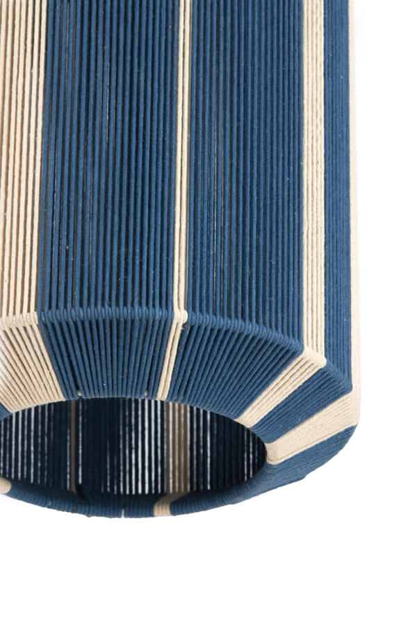 Suspension Kozana bleu avec crème Ø 30cm Light & Living 8717807716790