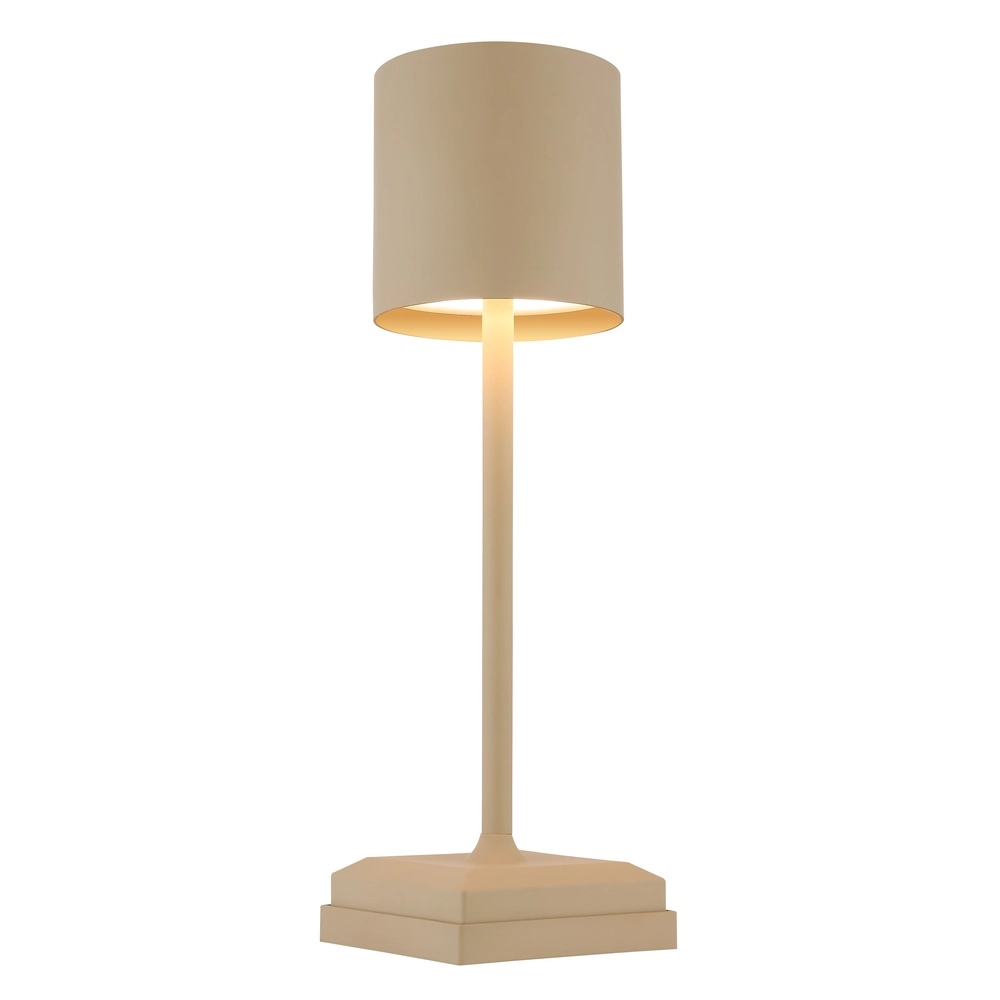 Lampe de table moderne Dixon Brun sable rechargeable Globo 9007371531394