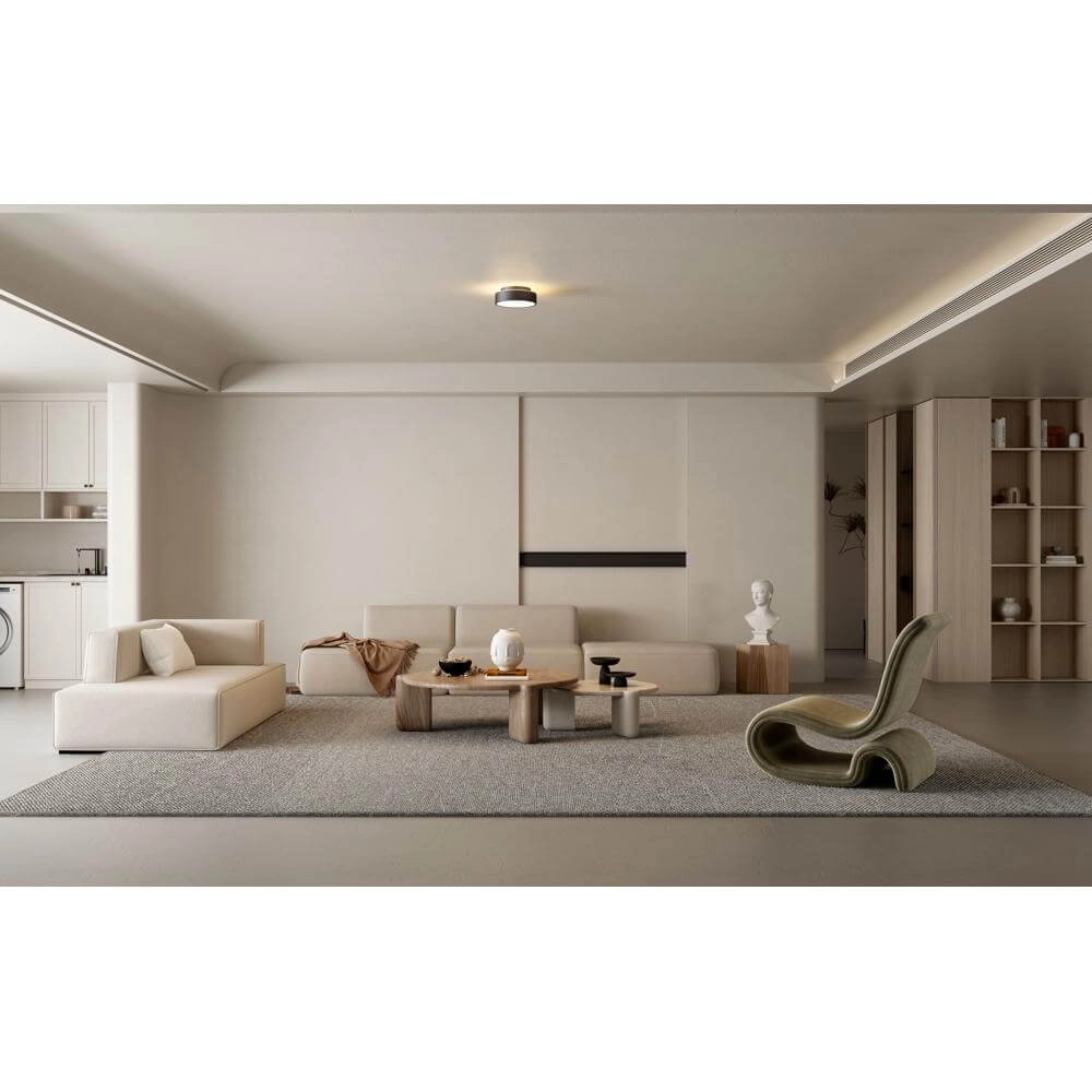 Plafonnier Chicago Ø 25cm noir Artdelight 8720701101326