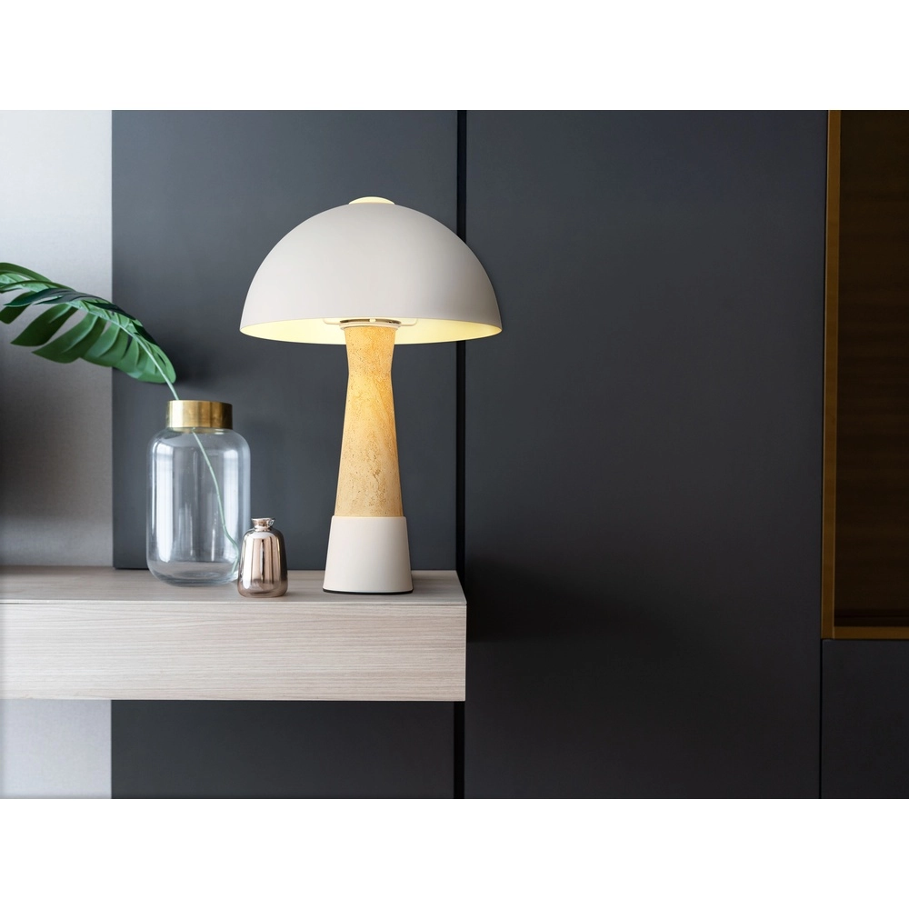 Lampe de table unique Paulin brun sable Globo 9007371566709