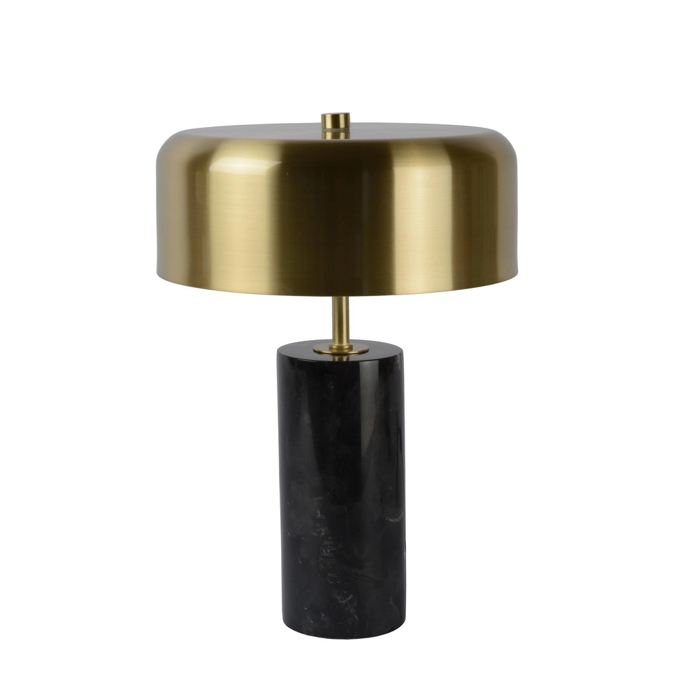 Lampe de table Mirasol noir avec or