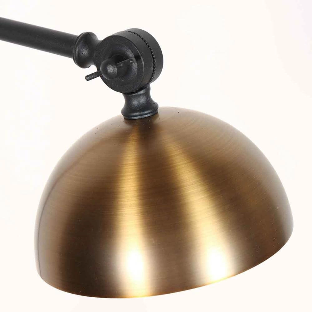 Lampadaire Pintino noir avec bronze Steinhauer 8712746176490