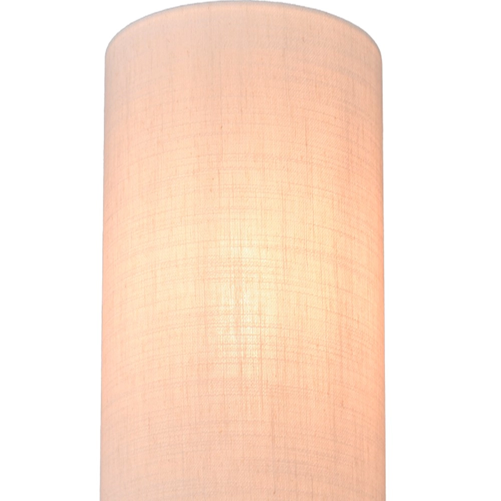 Lampe de pied Lisbourg Cacao avec un chapeau blanc foncé Masterlight
