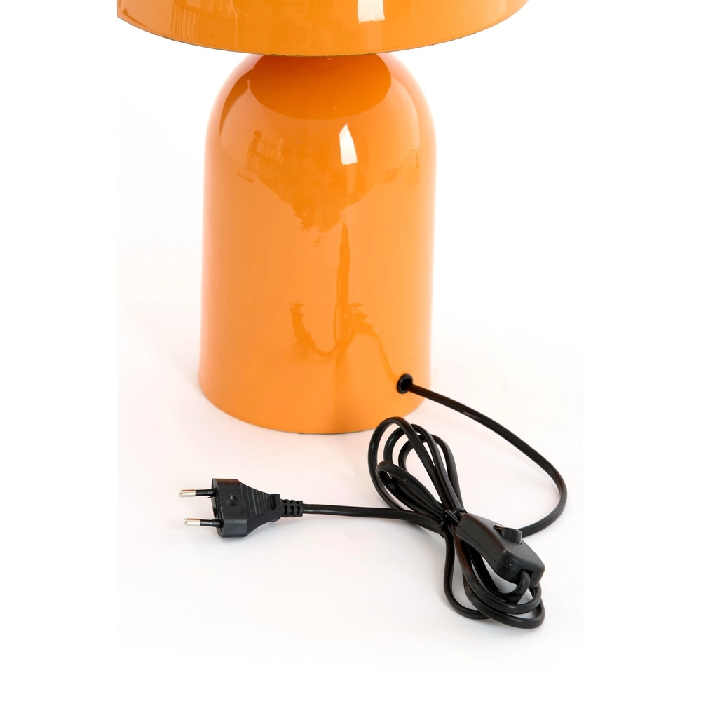 Lampe de table champignon Tolima orange brillant - Ø 23cm Light & Living 8717807807825