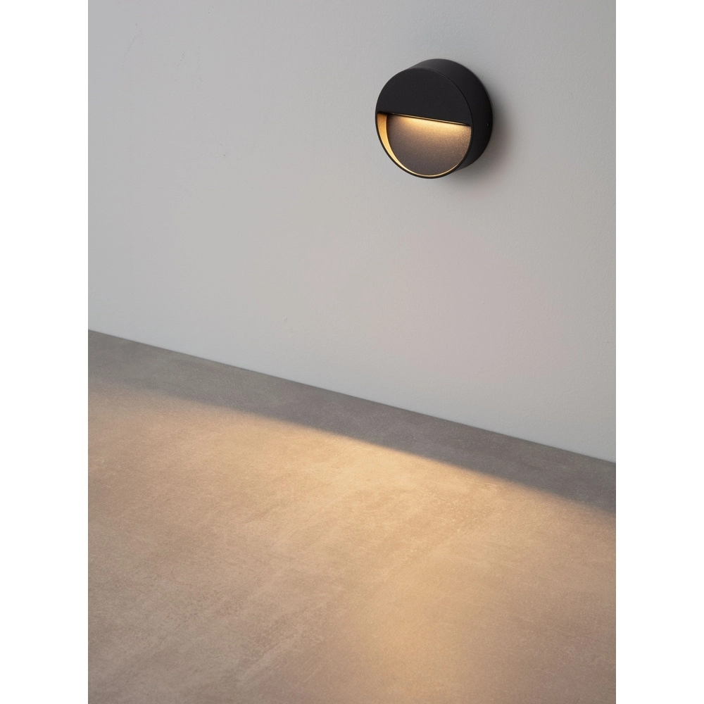 Lampe murale ronde Sete Noir Lyora 5212017497925