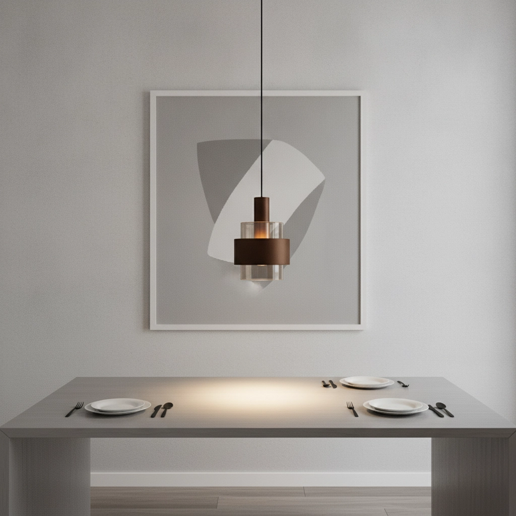 Lampe pendante moderne Serena brun café Ø 18,5cm