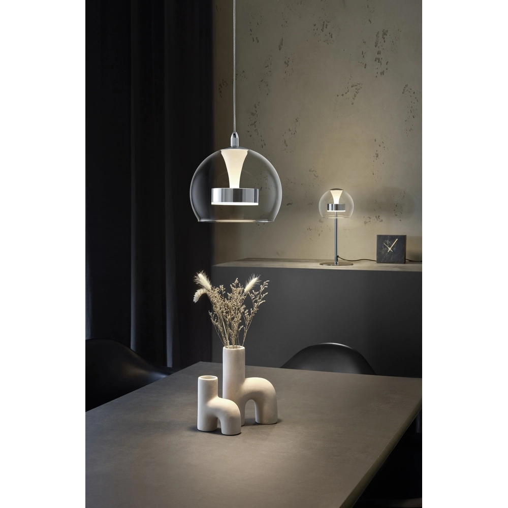Lampe de table Flynt chrome Trio 4017807671032