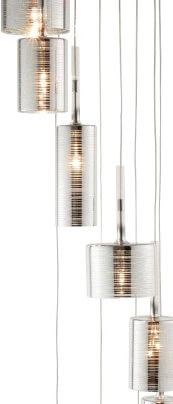 Lampe suspendue Vide Linen 9 lumières Searchlight 5053423098111