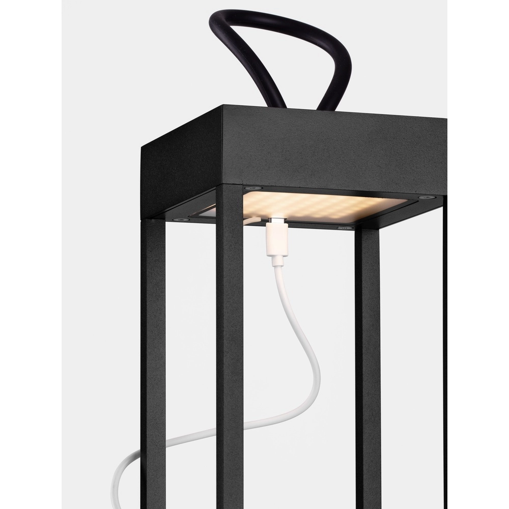Lampe de table noire Lucia Rechargeable Lyora 5212017448224
