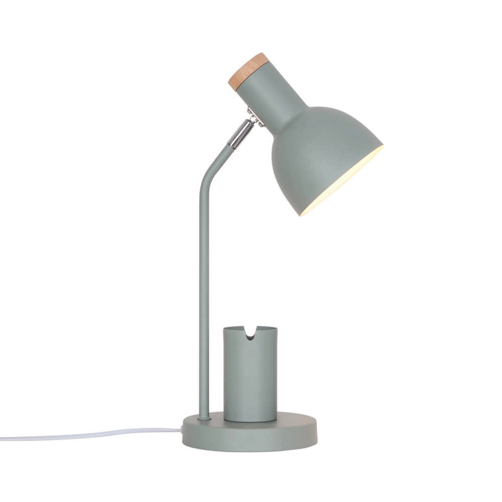 Lampe de bureau verte Devone avec porte-plume Nordlux 5704924024559