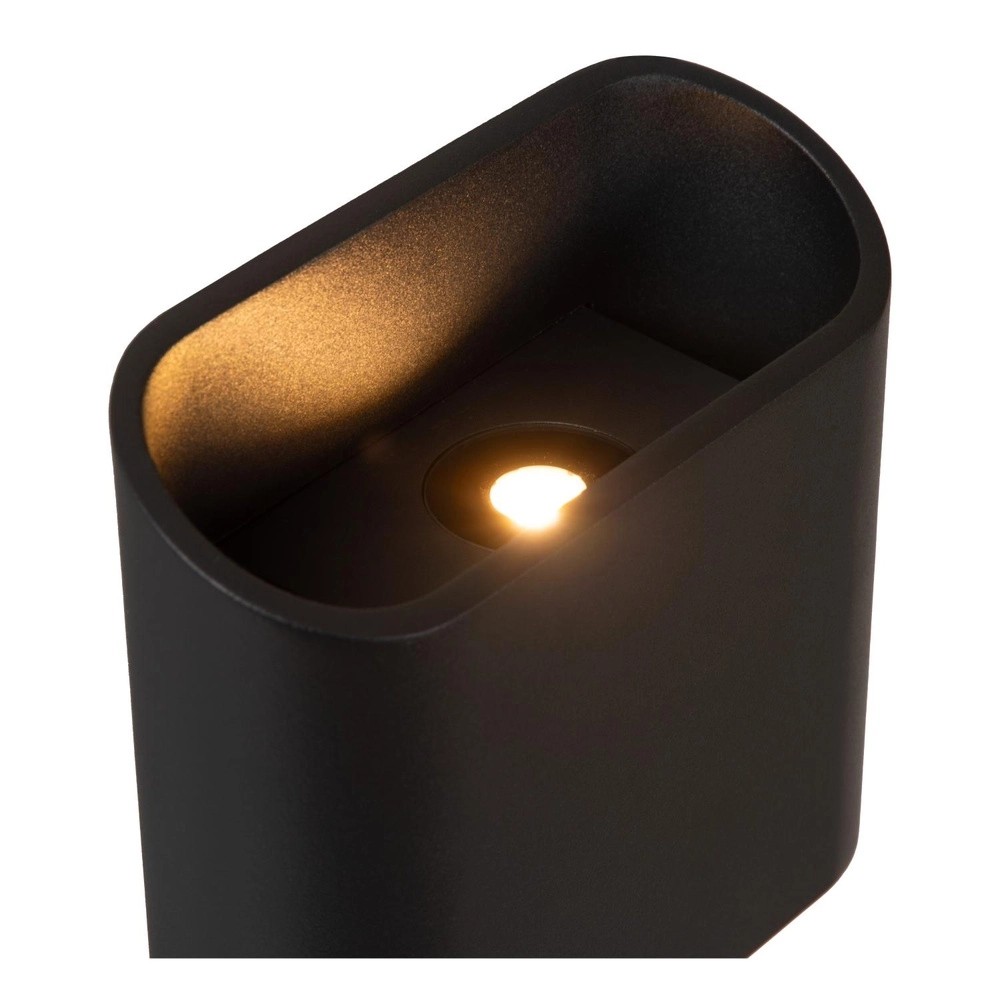 Lampe murale de conception Atila haut et bas noir IP65 Lucide 5411212680105
