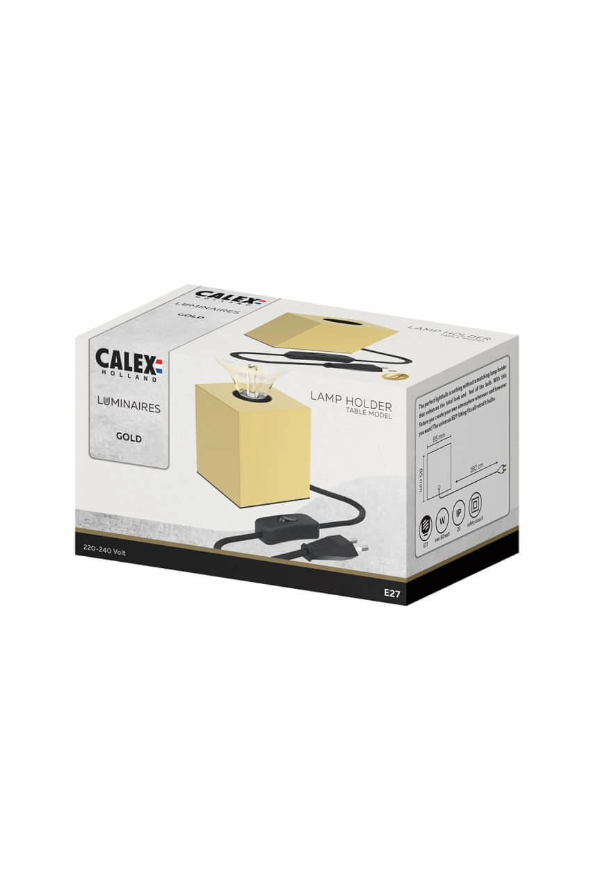 Bloc de table doré Tabler Carré Circle 8712879150787