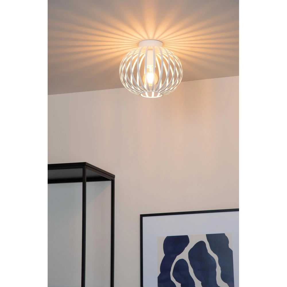 Lampe de plafond Manuela Ø 25 cm de blanc Lucide 5411212810243