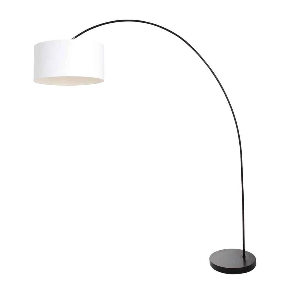 Lampe à arc Solva noir avec capuche blanche Steinhauer 8712746174687