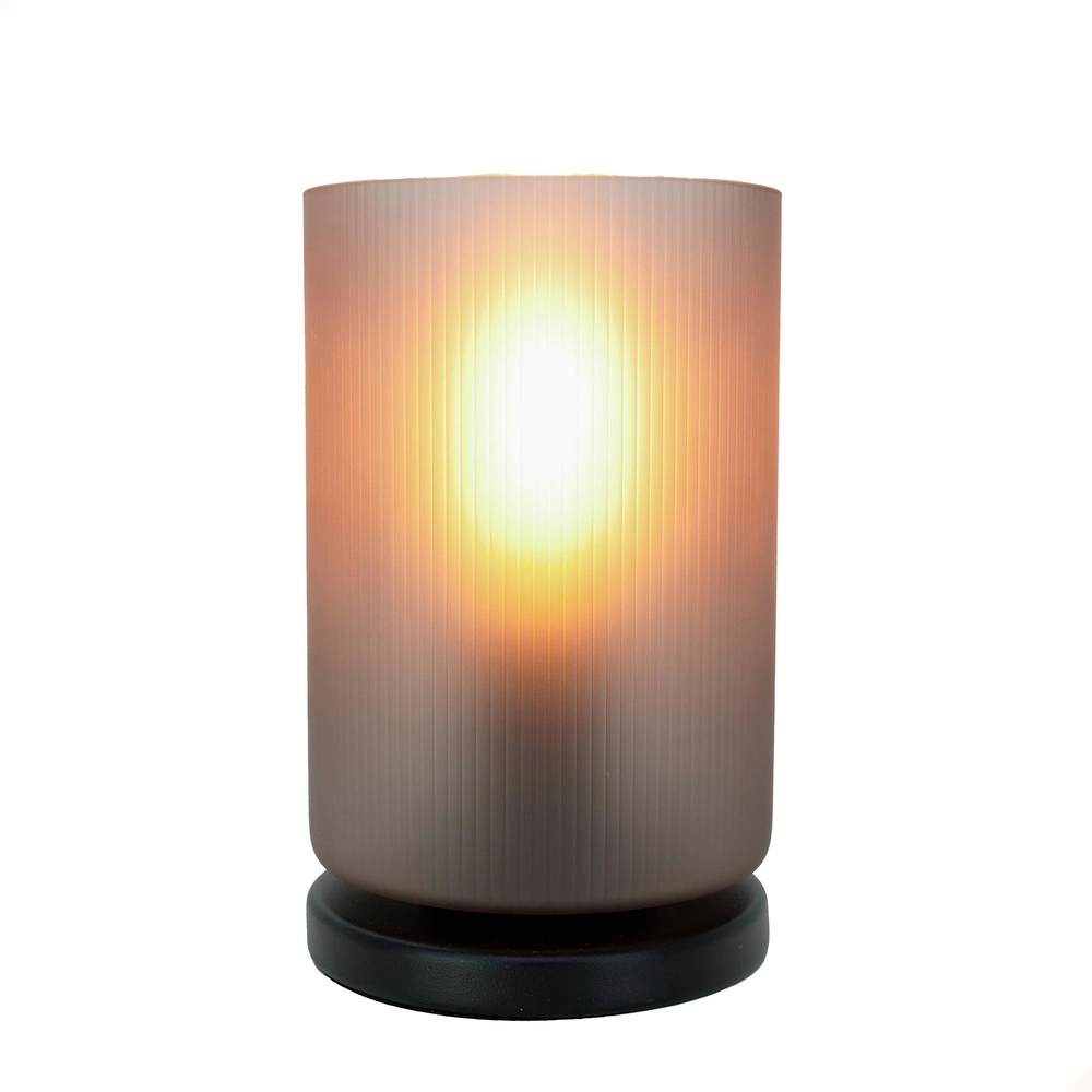 Lampe de table Colomera Fumer du verre dépoli