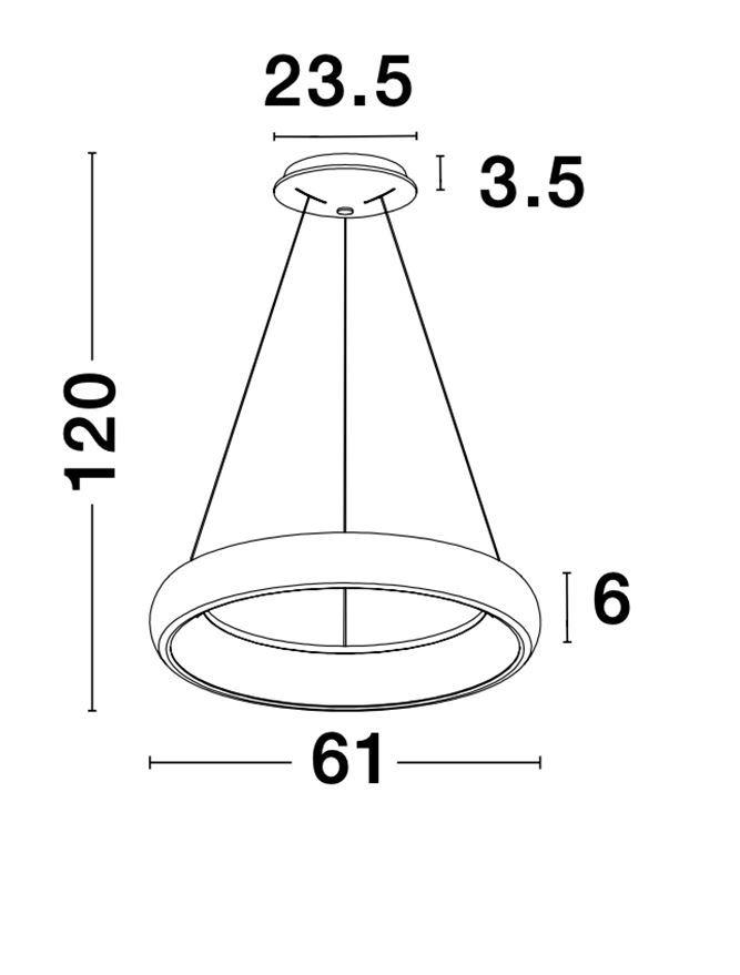 Suspension design Albi noir Ø 61cm Lyora 5212017416872