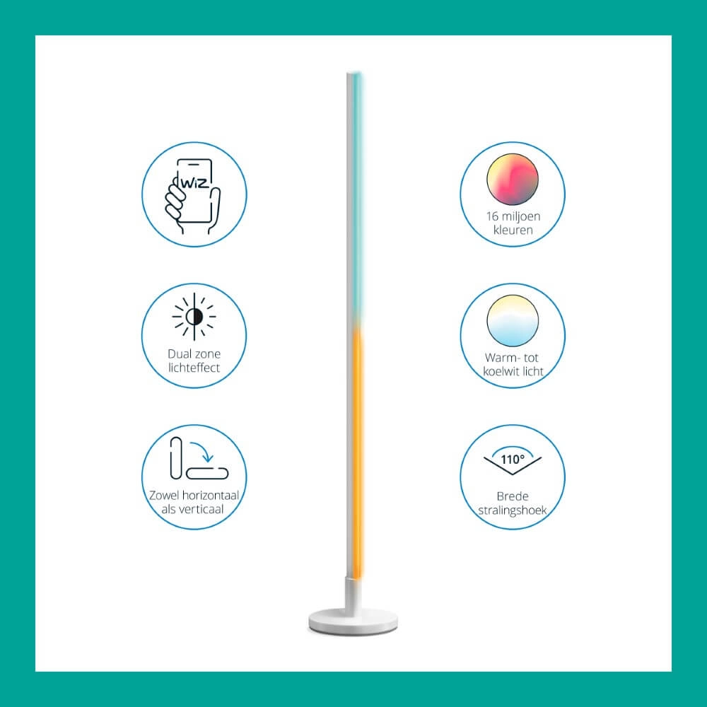 Lampadaire orientable Pole WiZ 8719514554375