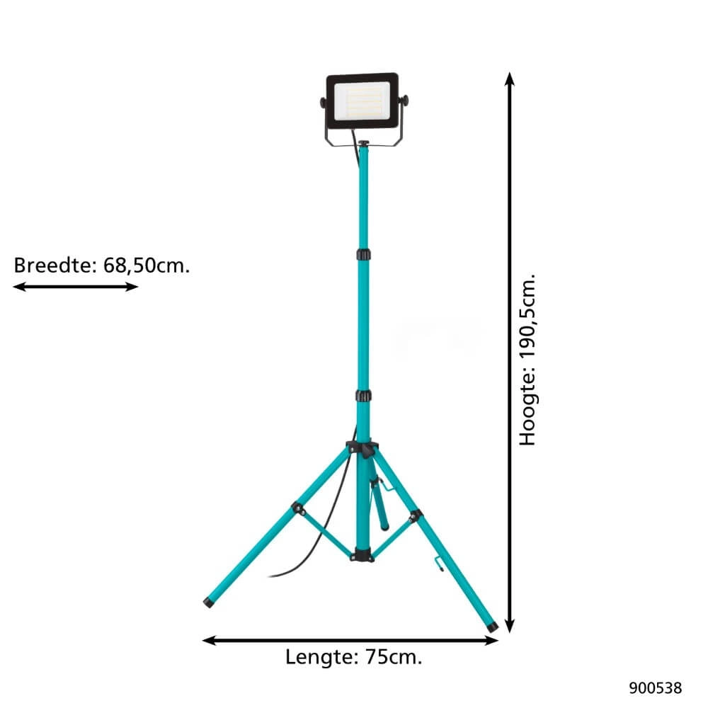 Lampe de chantier LED sur trépied Avelar 52W Eglo 9008606258475