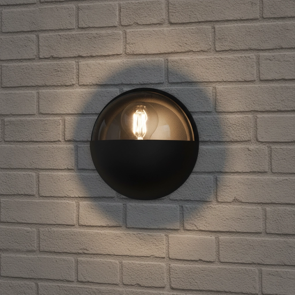Applique murale design ronde Amel anthracite