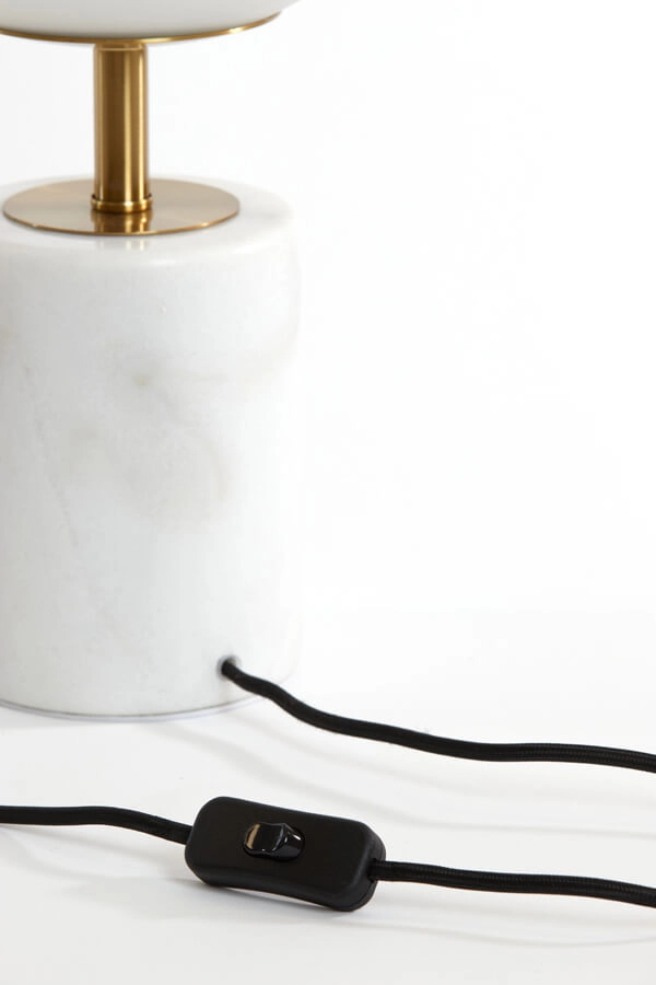 Lampe de table design Medina blanc avec or 47cm Light & Living 8717807650902