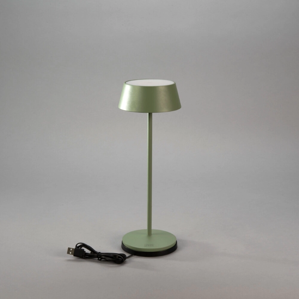 Lampe de table rechargeable Menton vert menthe KonstSmide 7318307839630