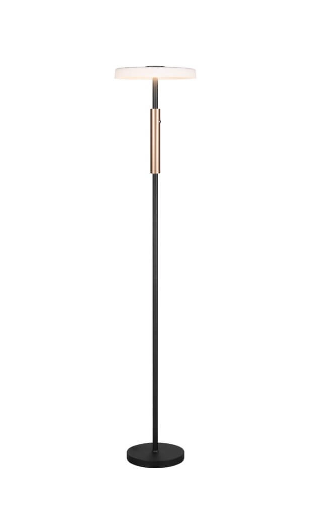 Lampadaire LED Celeste verre de fumée Trio 4017807616910