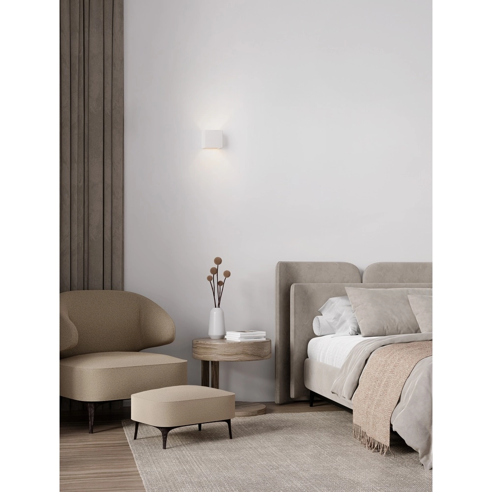 Applique murale carrée Sensia blanc 11,5 cm Lyora 5212017479303