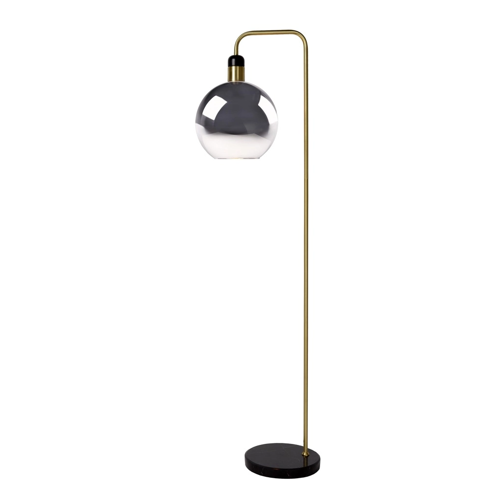 Lampe de pied Julius Verre fumé
