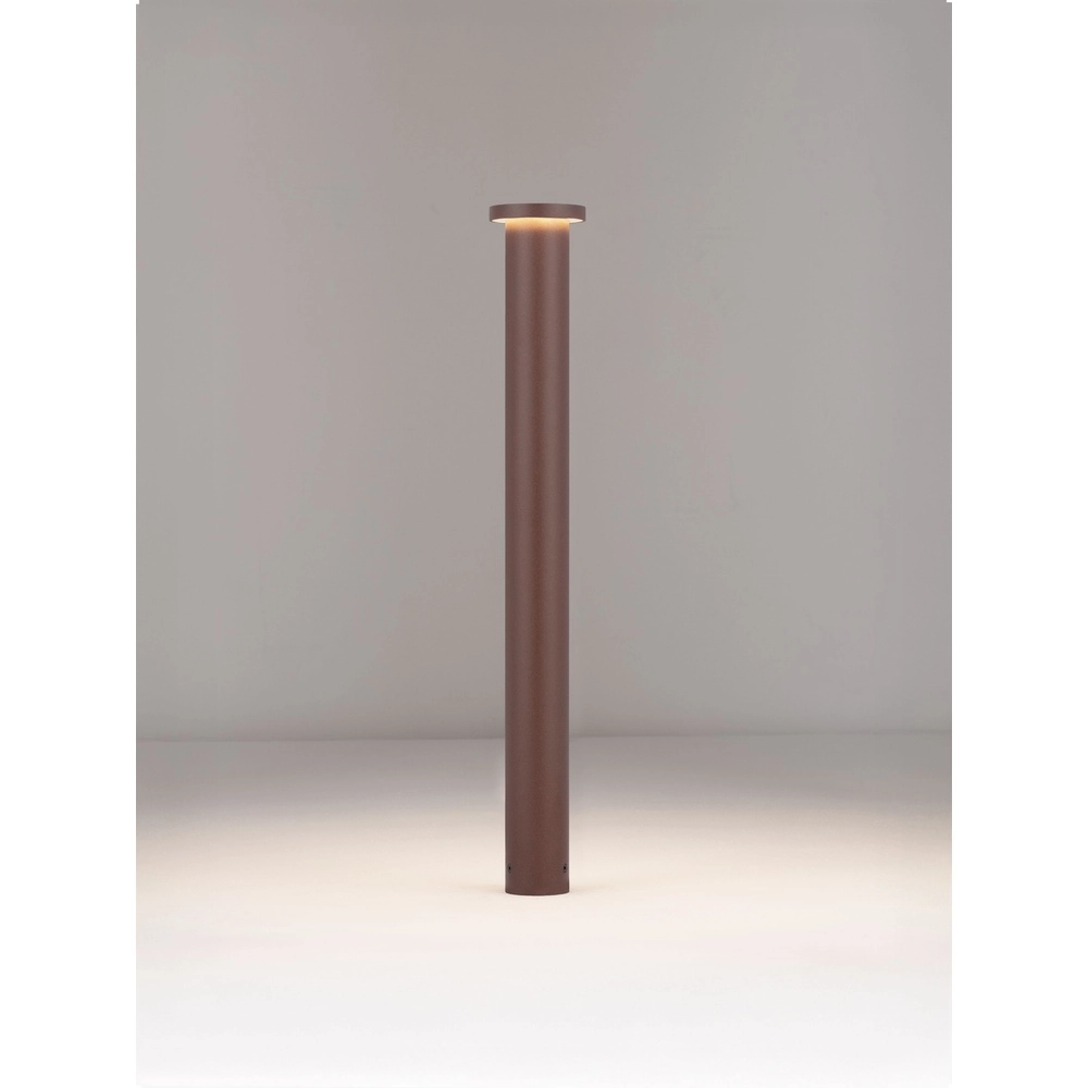 Éclairage de chemin moderne Bast brun rouille 65cm - 3000K Lyora 5212017497680