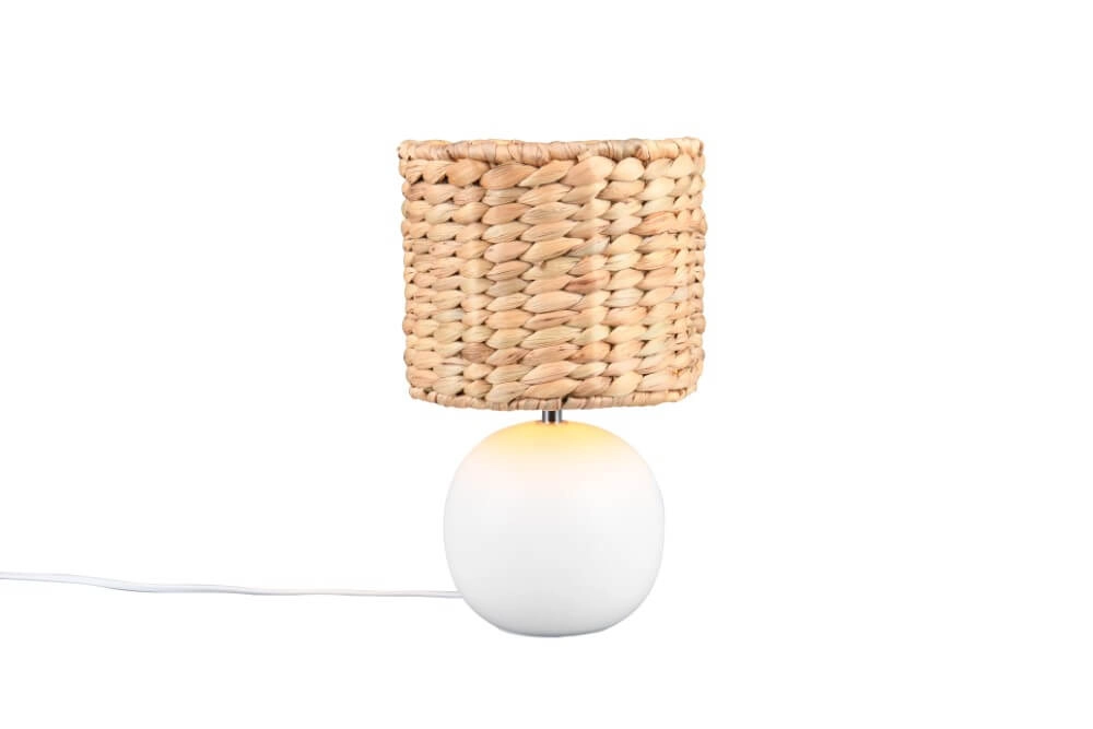 Lampe de table Vina Ø 18cm - avec capuche en corde Trio 4017807614701