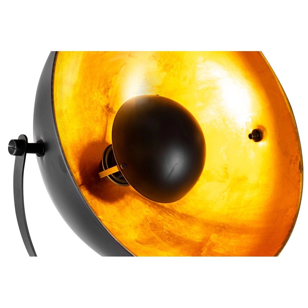 Lampe sur pied trépied Timo noir avec or Globo 4048194068891