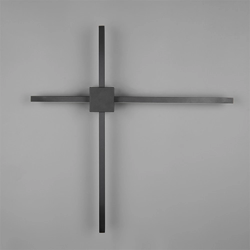 Lampe murale moderne Cassino noir 67,5 cm Trio 4017807683202