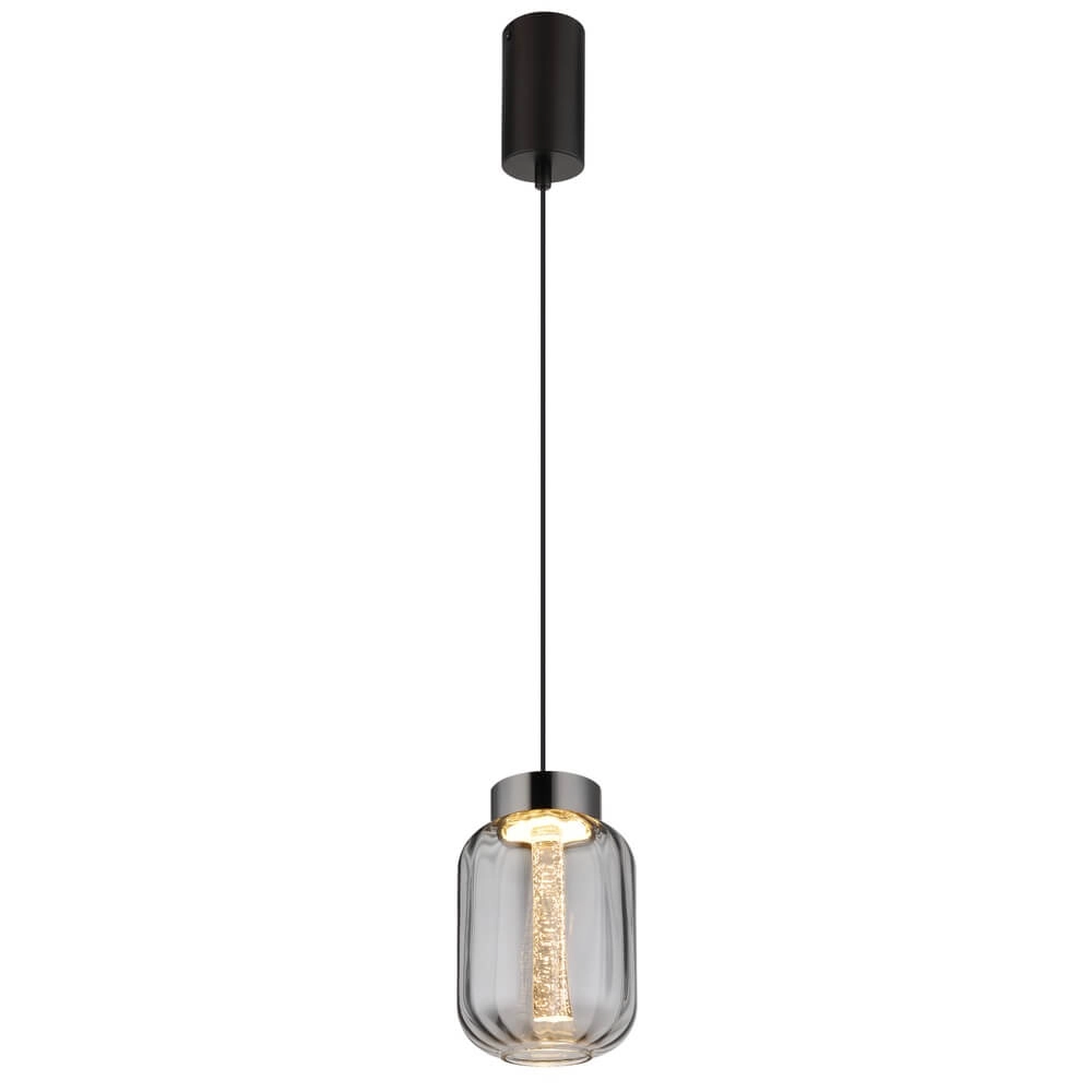 Suspension ronde Fluoro Simple, Noir Suspension ronde Fluoro Simple, Noir
