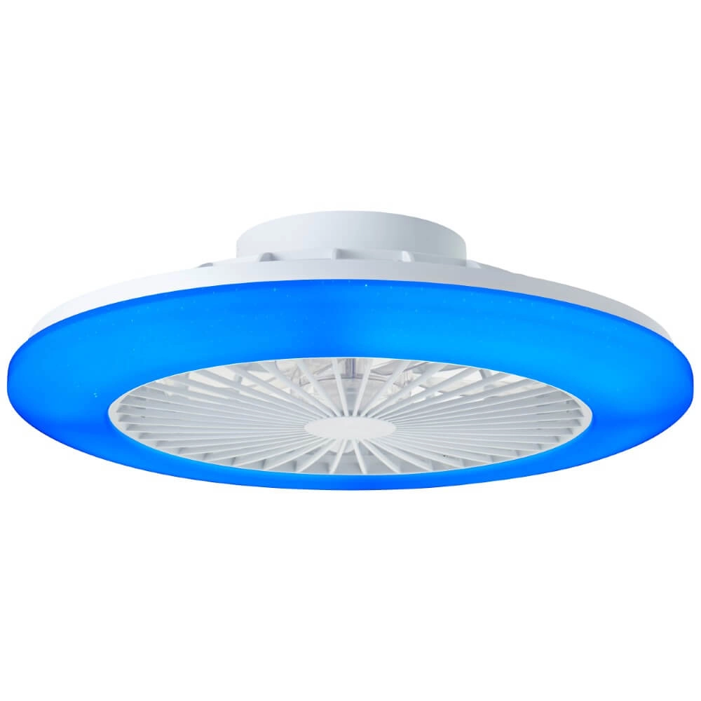 Éventail blanc Salerno avec fonction RVB Brilliant 4004353433238