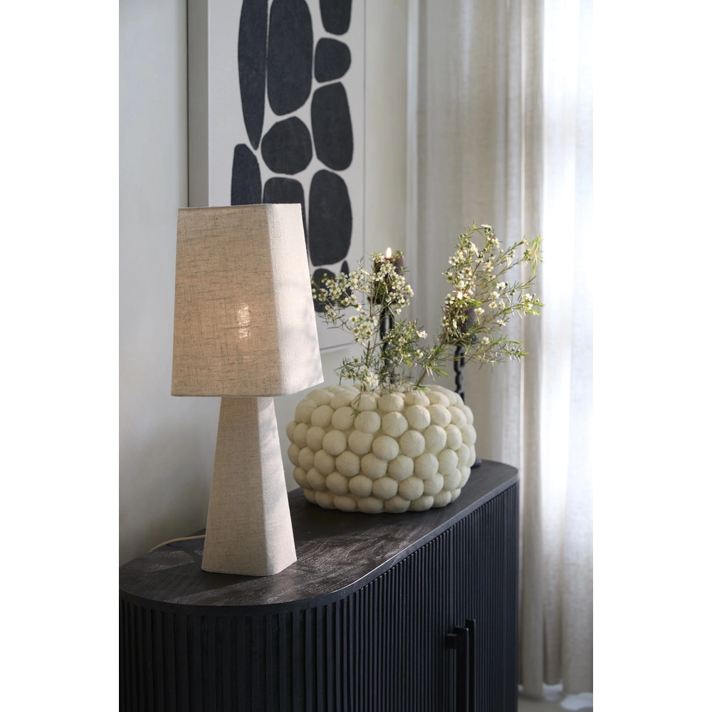 Lampe de table en lin Mikko 58 cm - naturel Light & Living 8717807758813