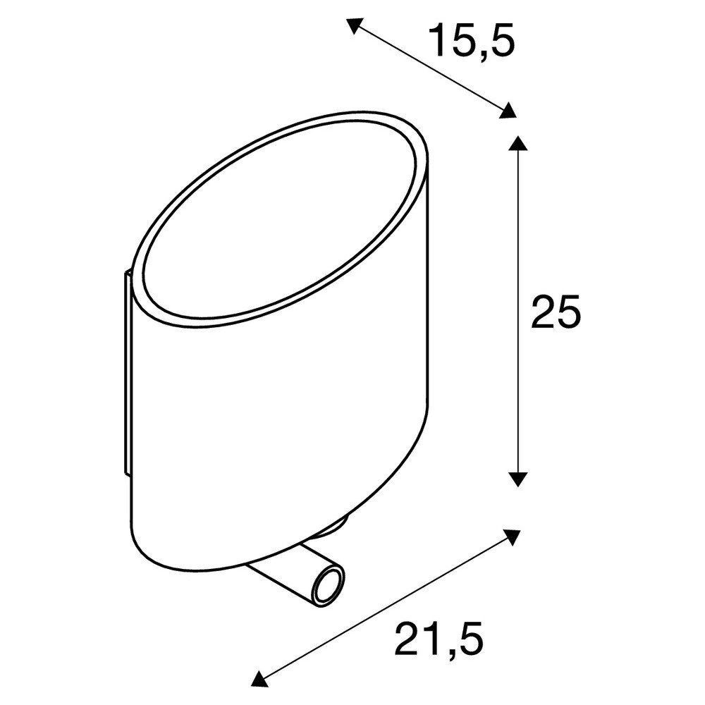 Applique murale Kenkua Spot avec lampe de lecture SLV 4024163230513