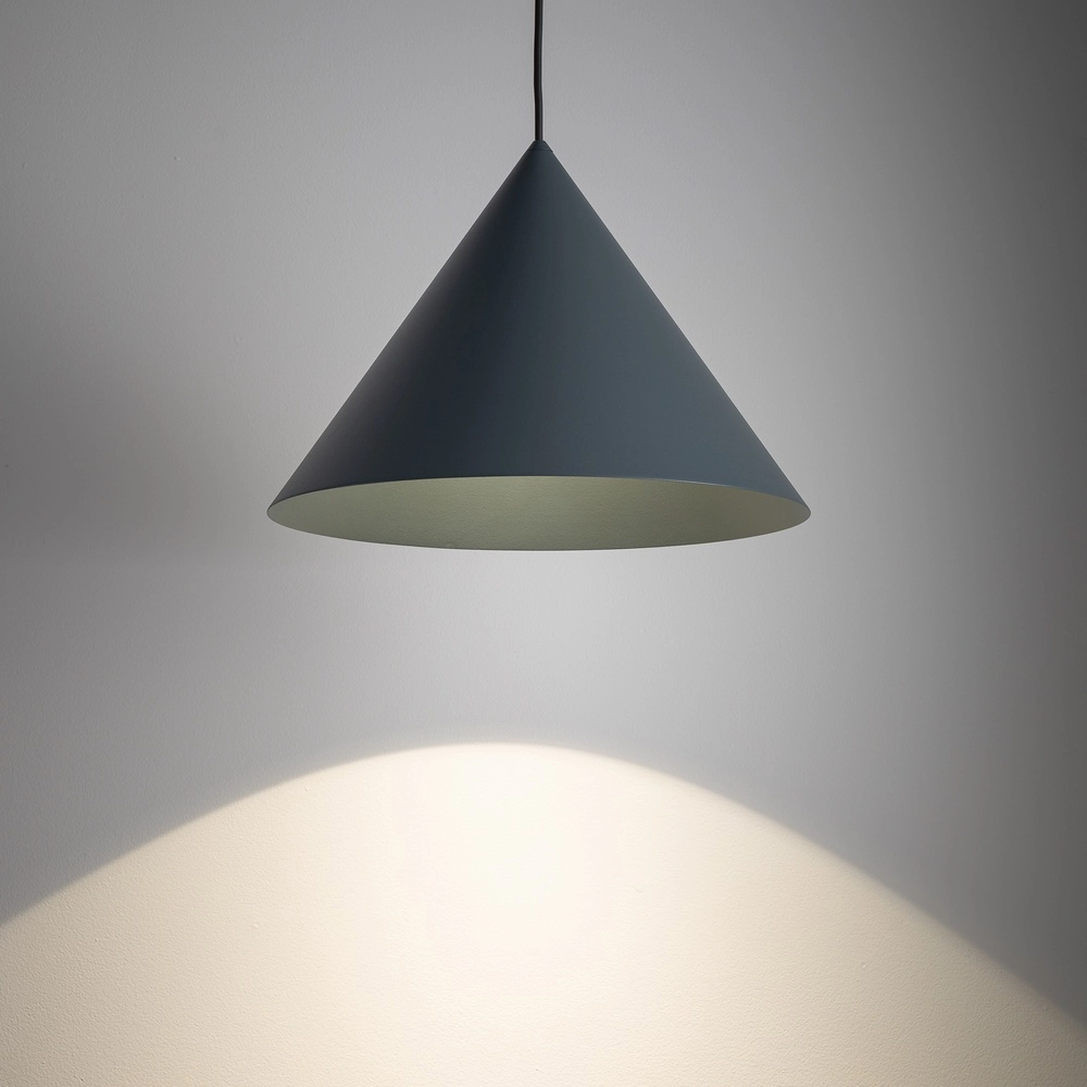 Lampe pendante de conception Zenith bleu umbra Ø 35cm Lyora 5903139114875