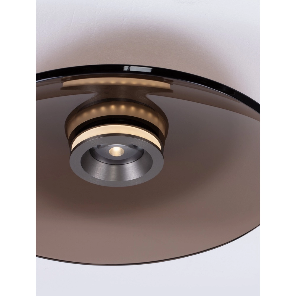 Plafonnier Esti verre marron Ø 50cm Lyora 5212017461834