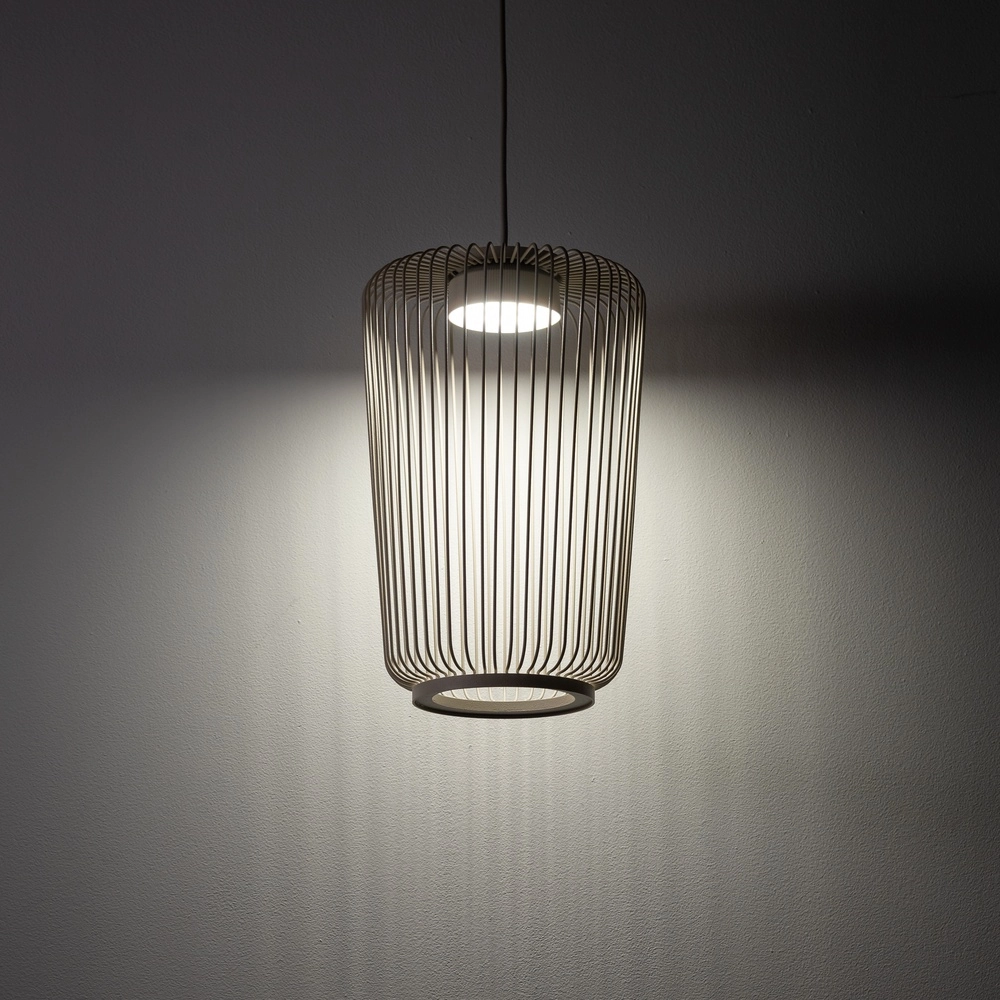 Lampe cage Kenai brun sable Ø 20cm Lyora 5903139122221