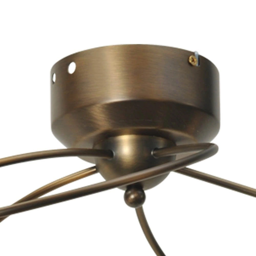 LED plafonnier Molto 2 LED 5 lumières 28x63cm bronze brun Masterlight 8718121184081