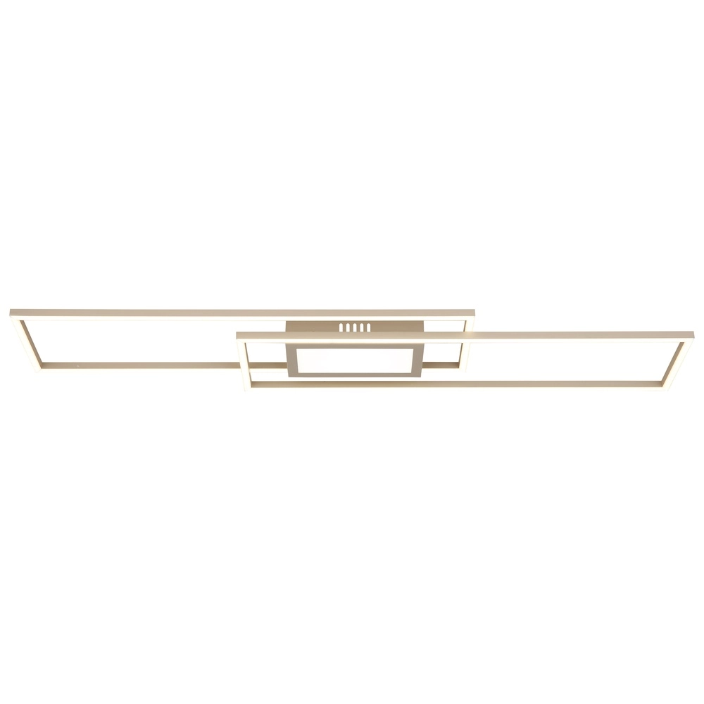 Lampe de plafond allongée Saunders brun sable Globo 9007371587353